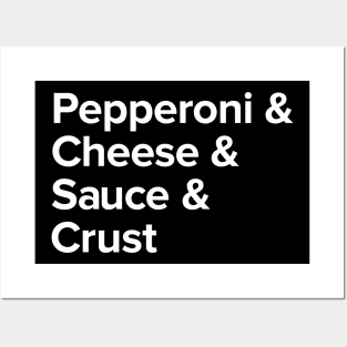 Pizza Ingredients Ampersand Posters and Art